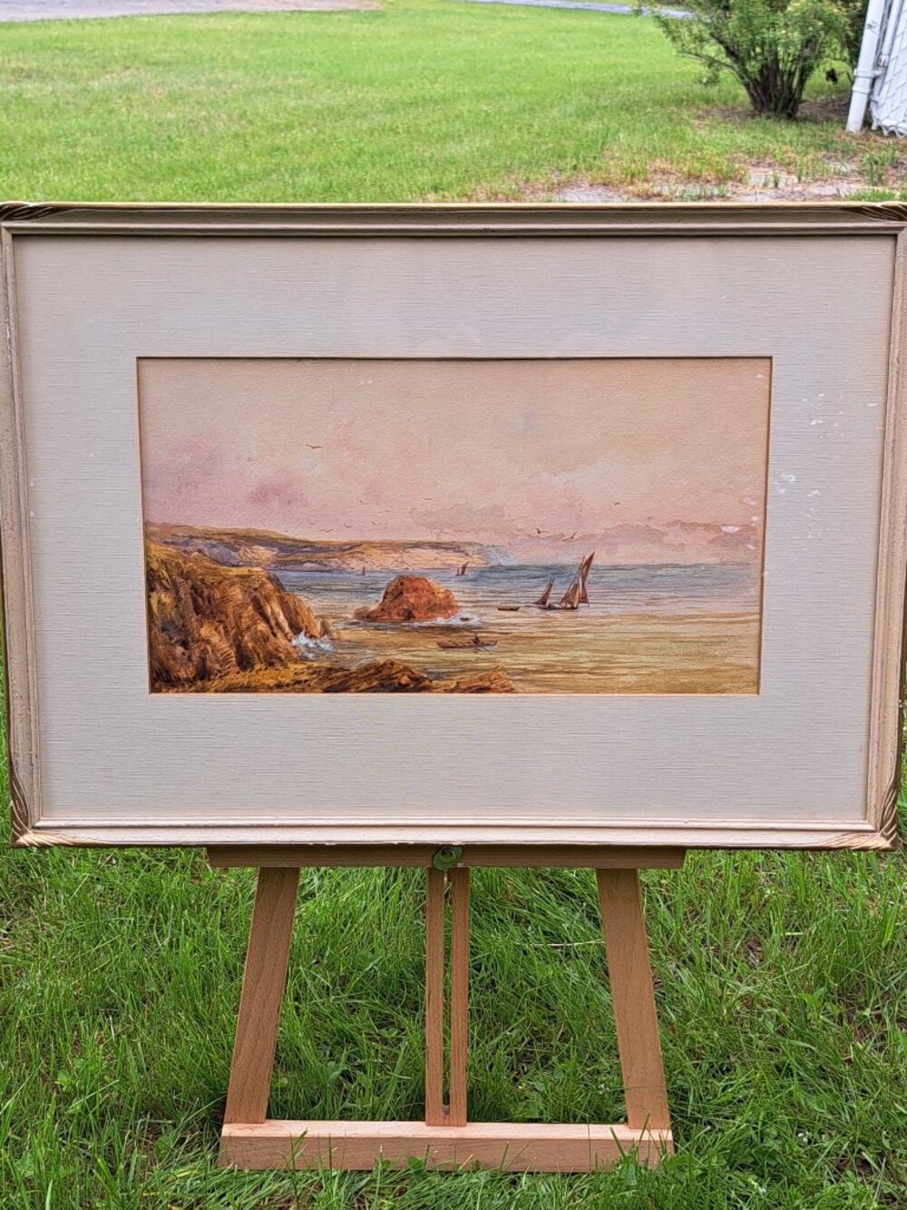 Maritime Painting by M. Stanley Frame by Robert Hubbard